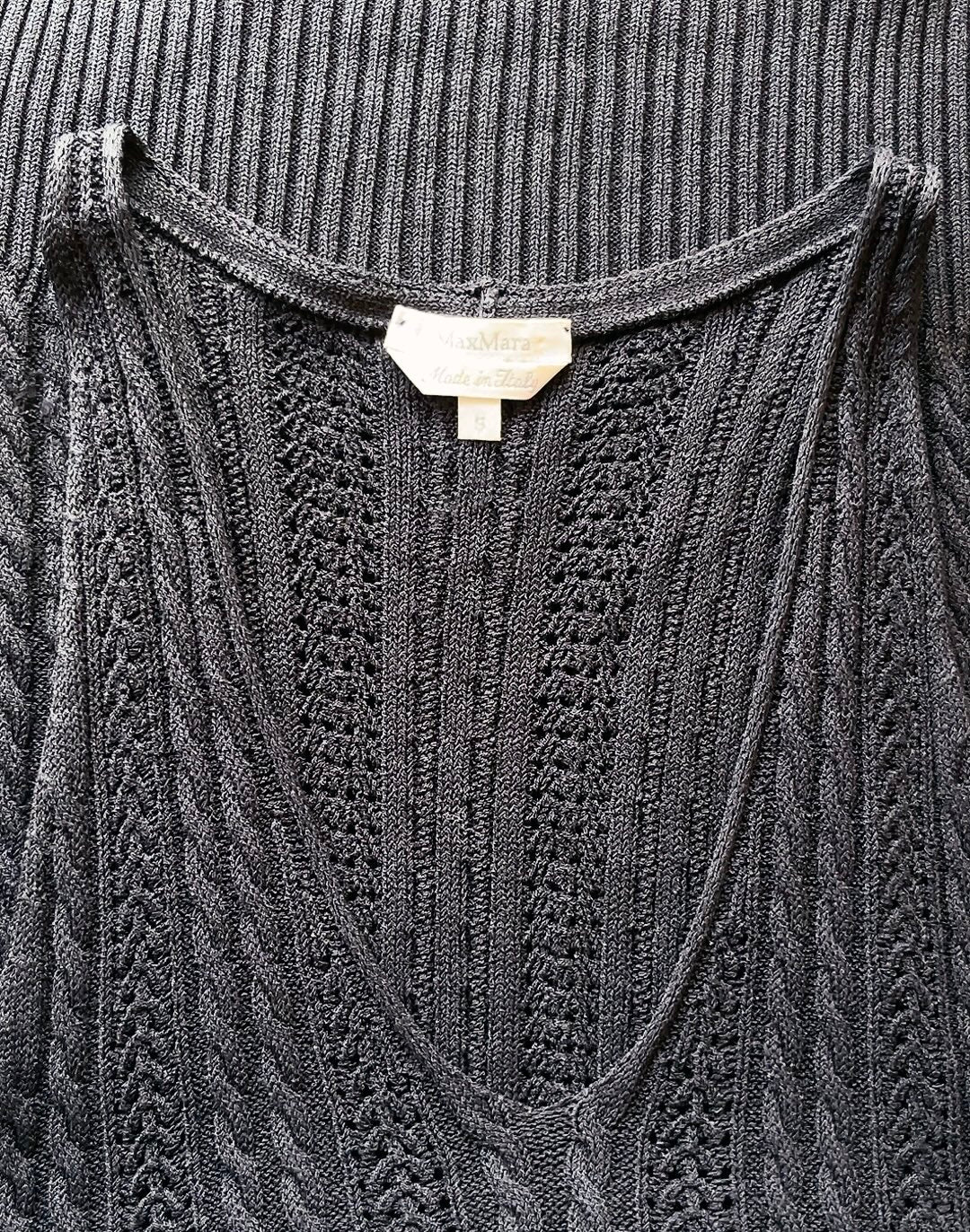 Max Mara navy knit tank top