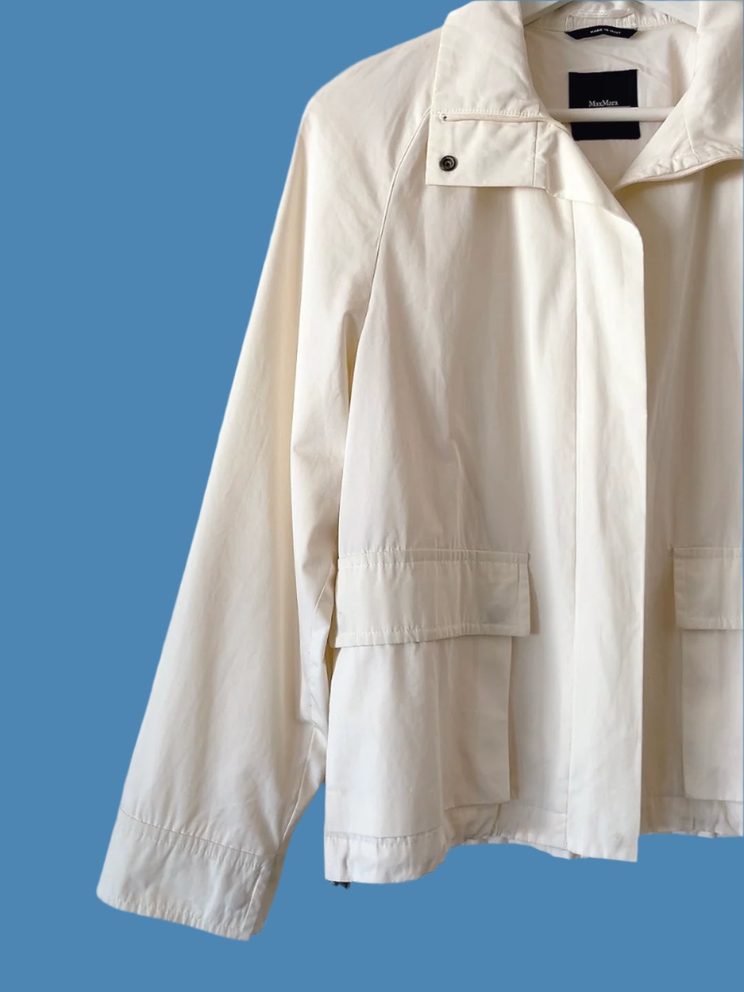 MaxMara - weekend line white cotton blouson
