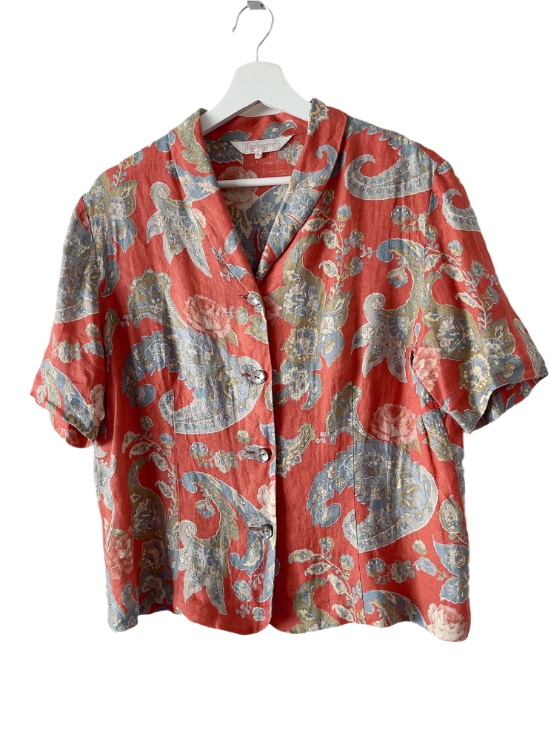 Burberrys 80s vintage linen shirt