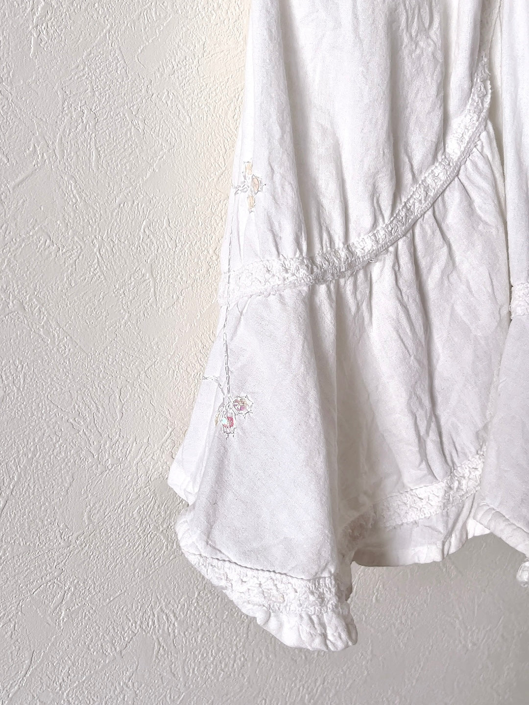 Vintage White cotton skirt