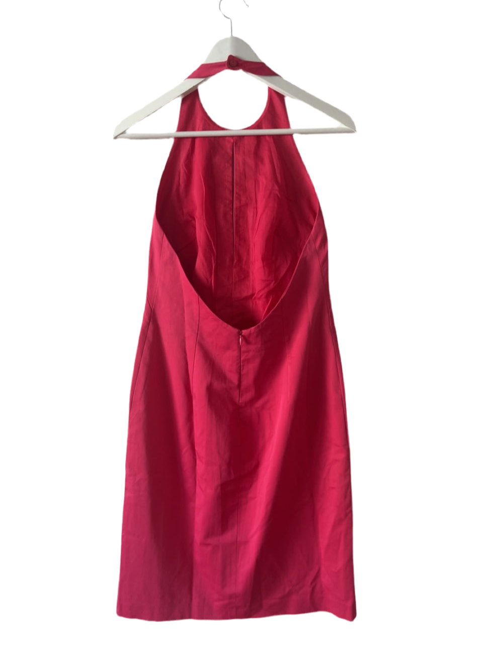 Max Mara vintage halter-neck open-back pink dress