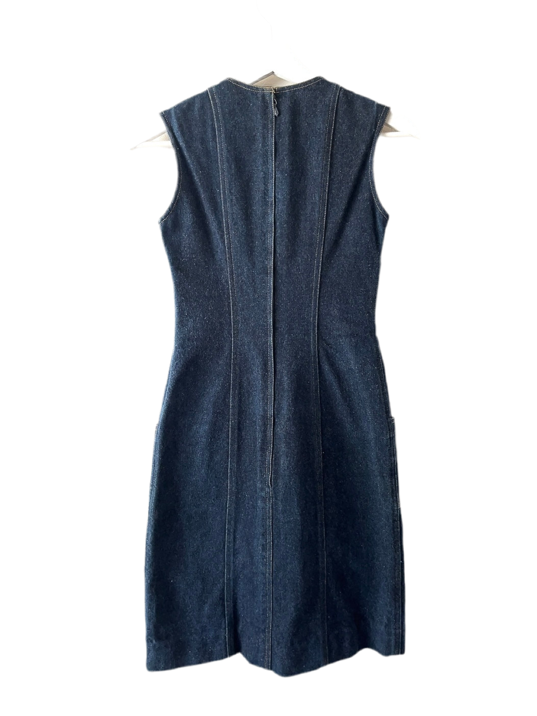 Chanel vintage denim one piece dress