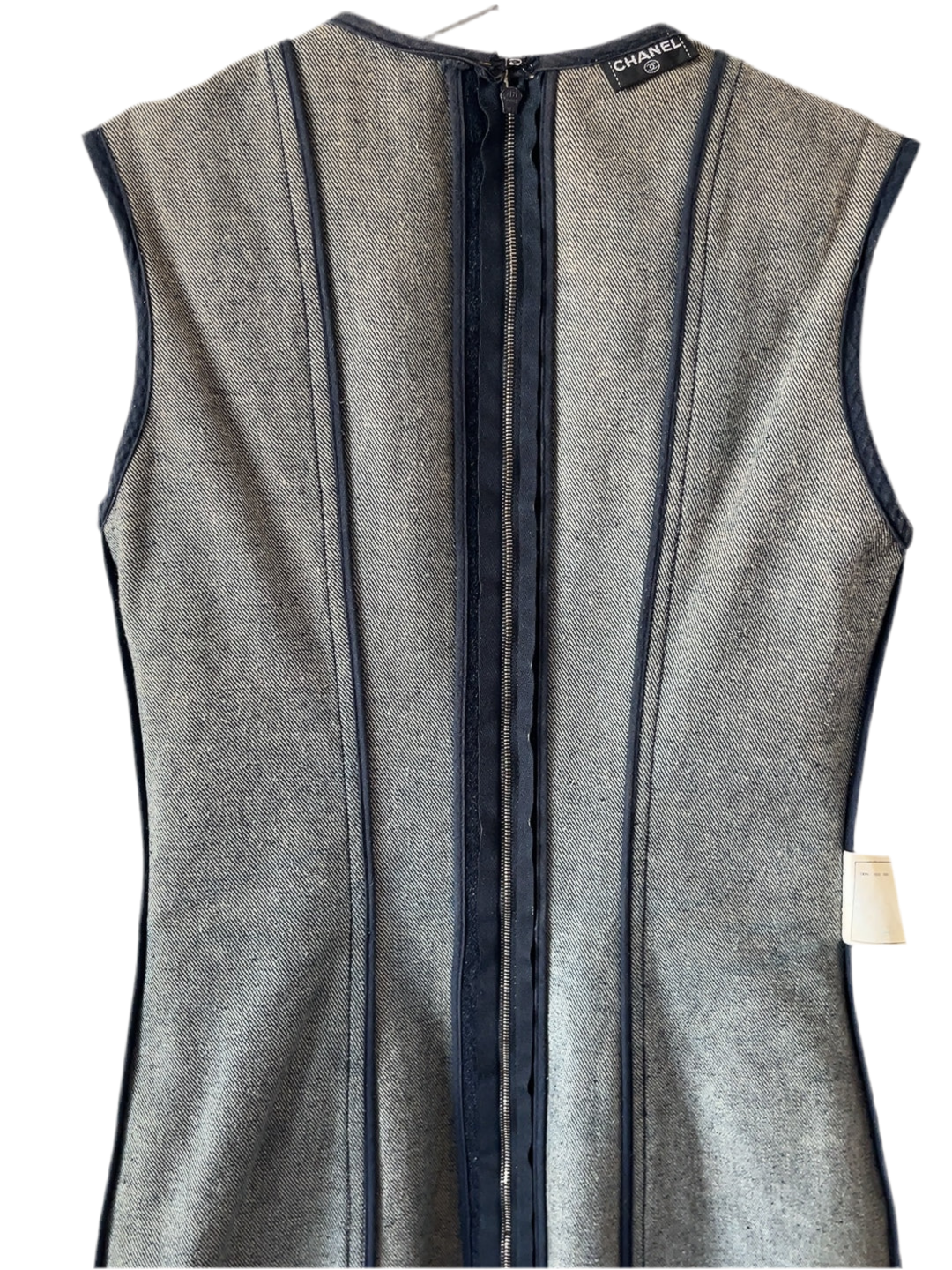 Chanel vintage denim one piece dress