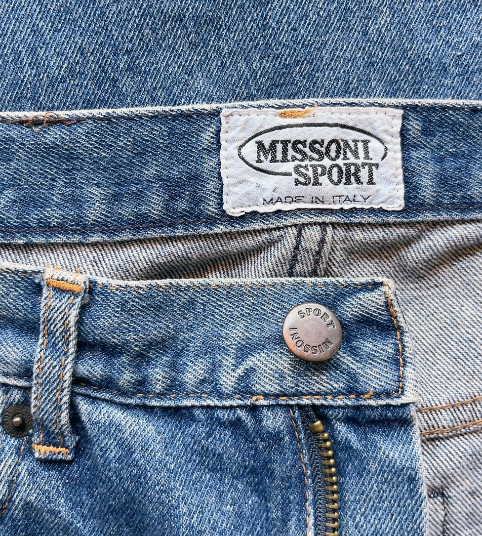 MISSONI - SPORTS vintage blue denim pants