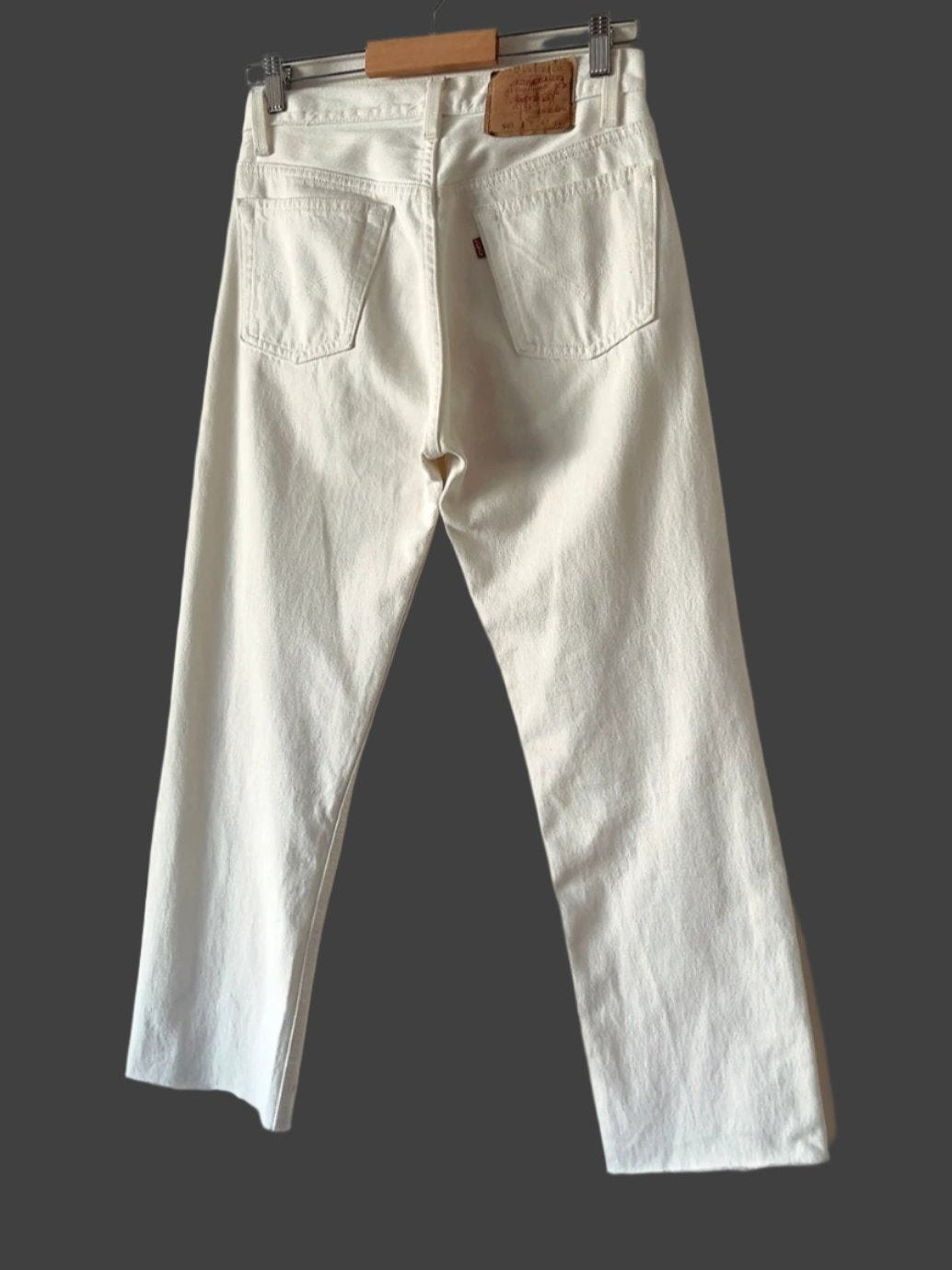 Levi's 501 cut-off white denim