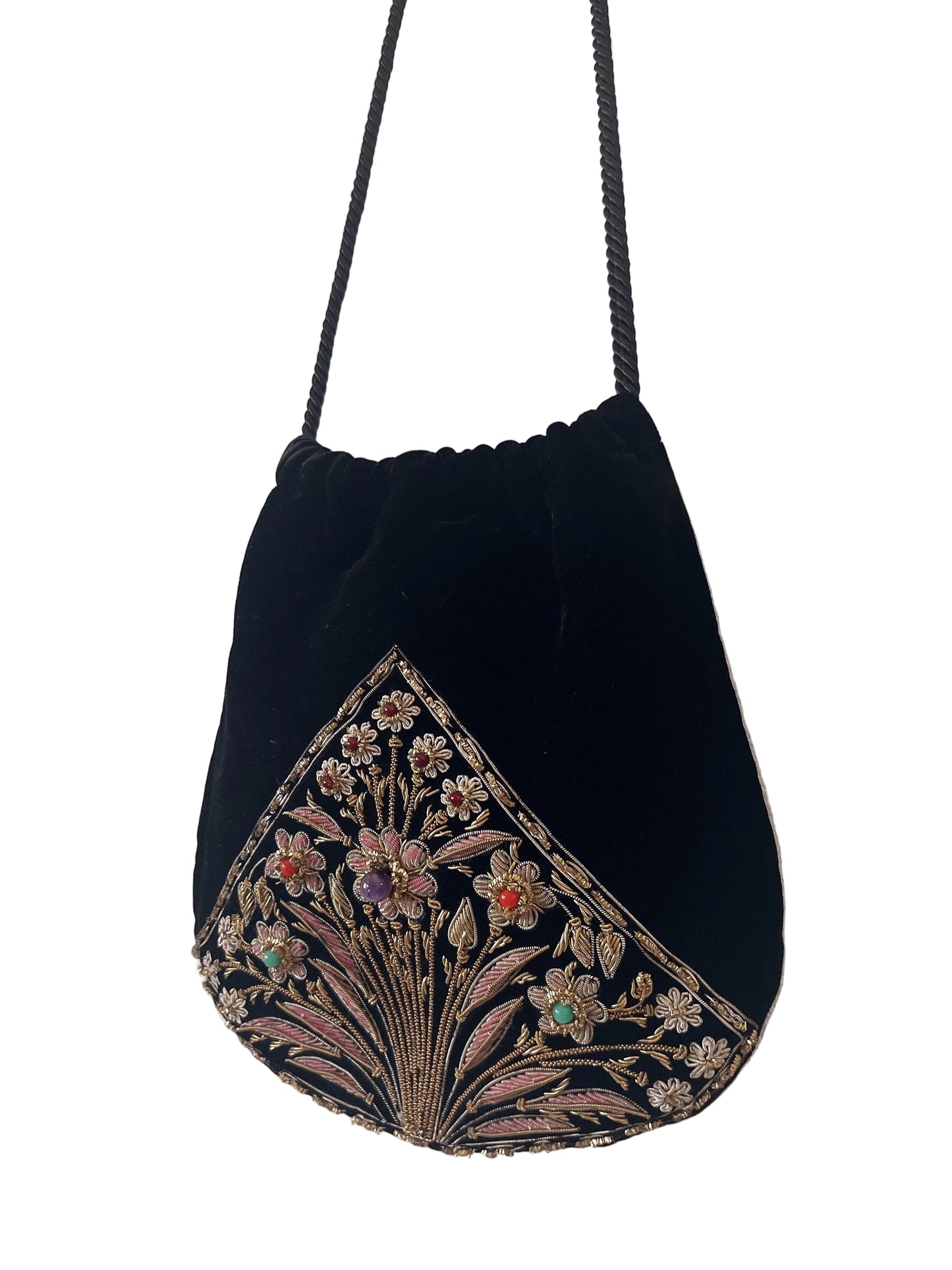 Pierre Cardin velour bijou bag