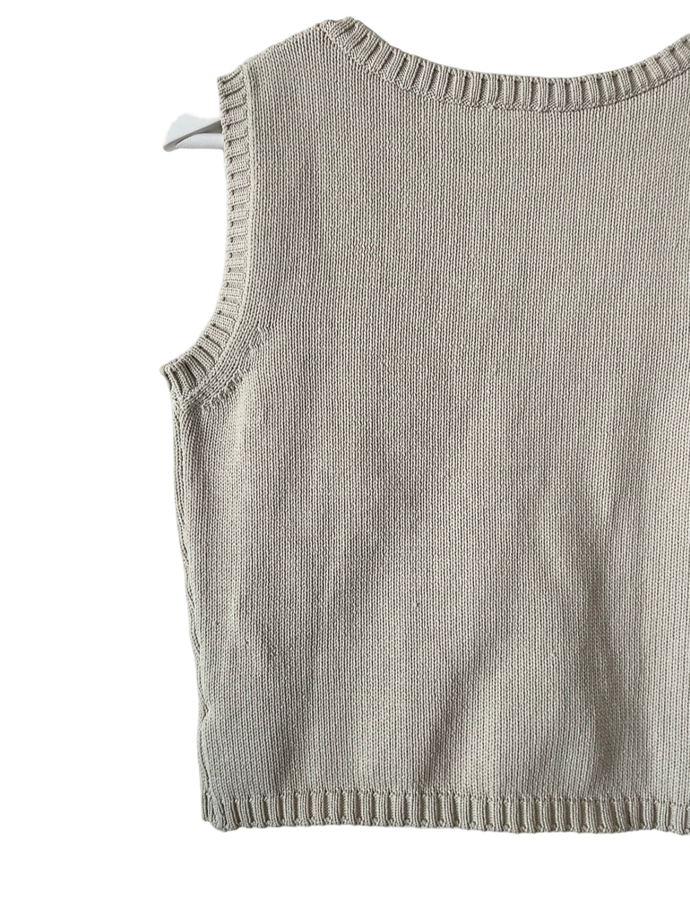 vintage gray knit vest tank top