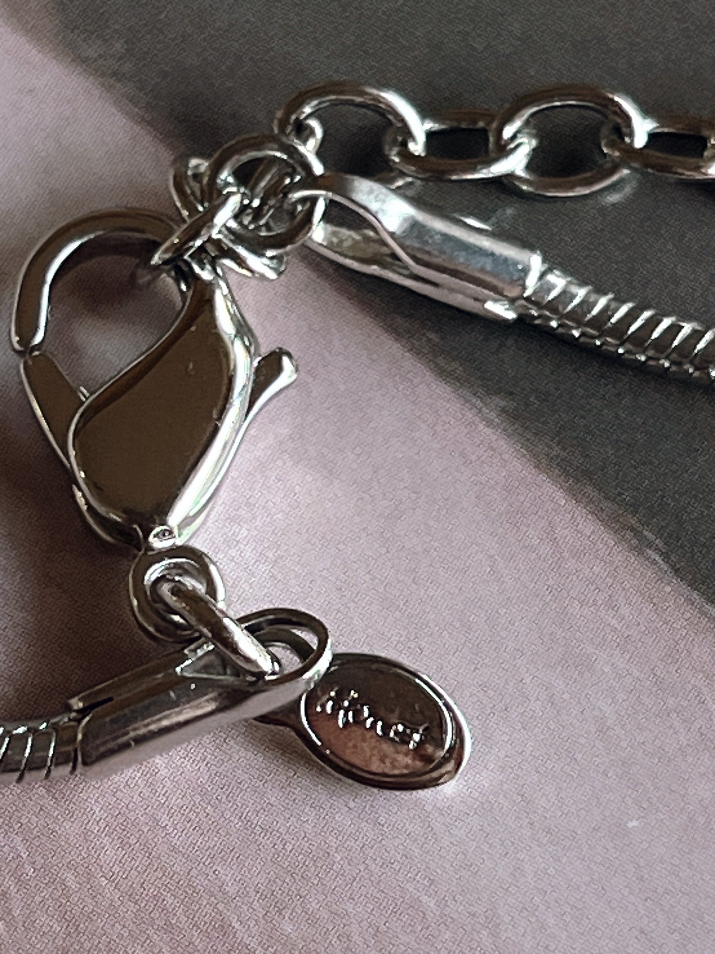 Monet silver tone necklace