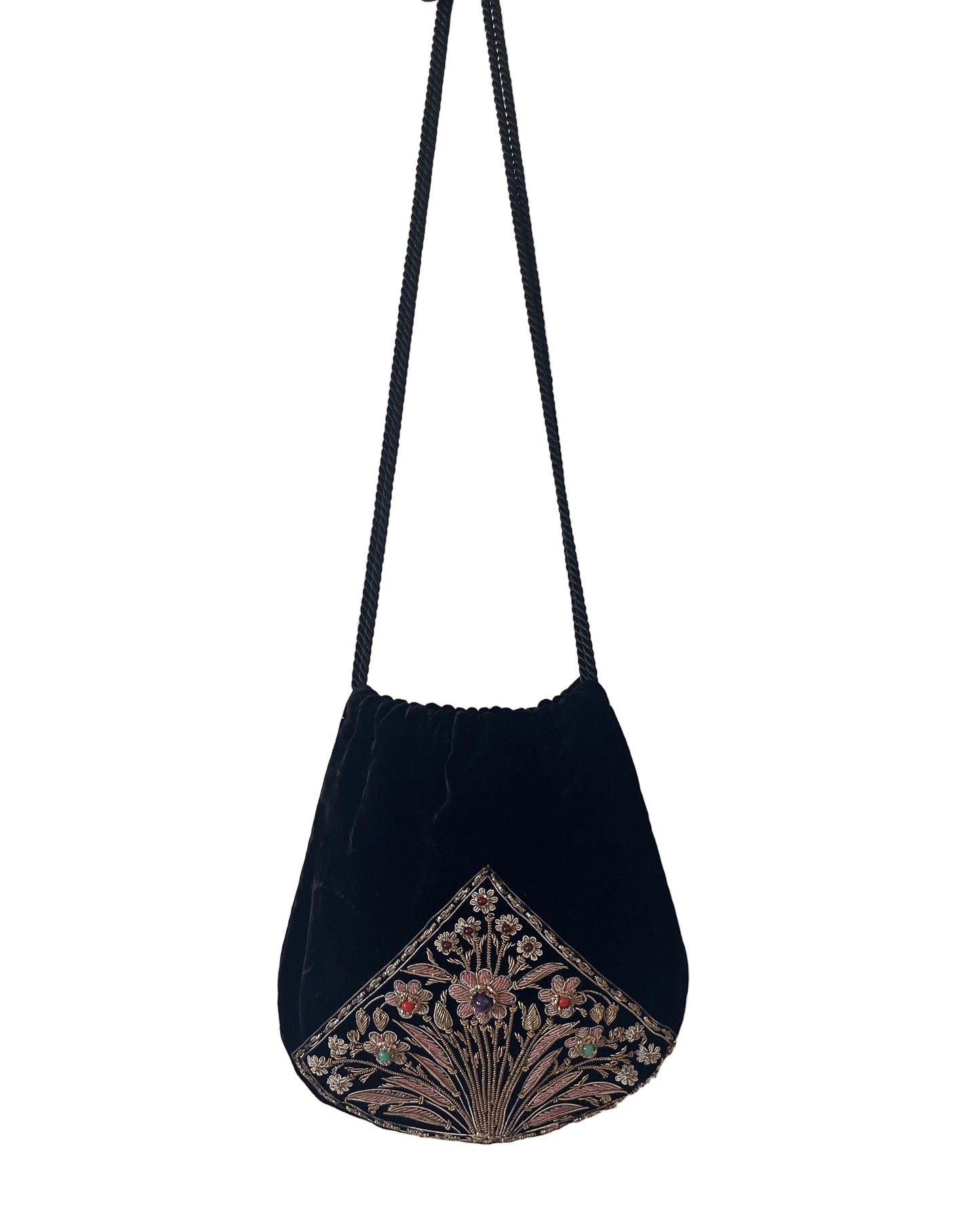 Pierre Cardin velour bijou bag