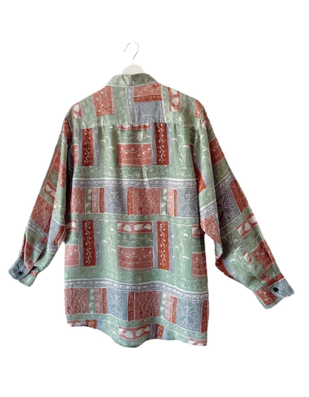 vintage silk pattern shirt