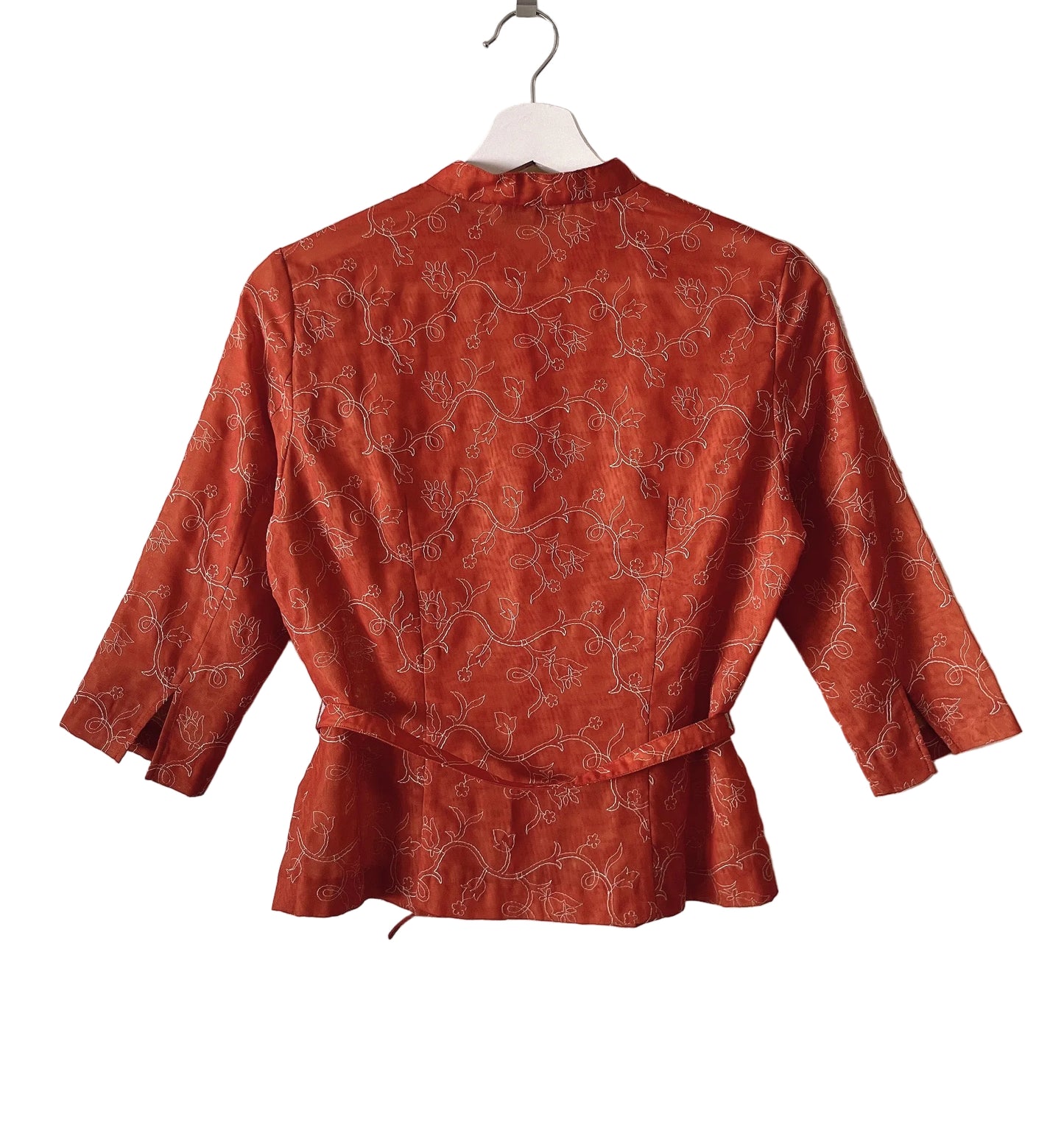 FENDISSIME emboidery belt shirt