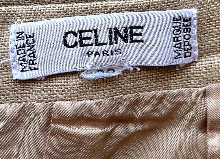 CELINE 80s~90s Vintage linen skirt