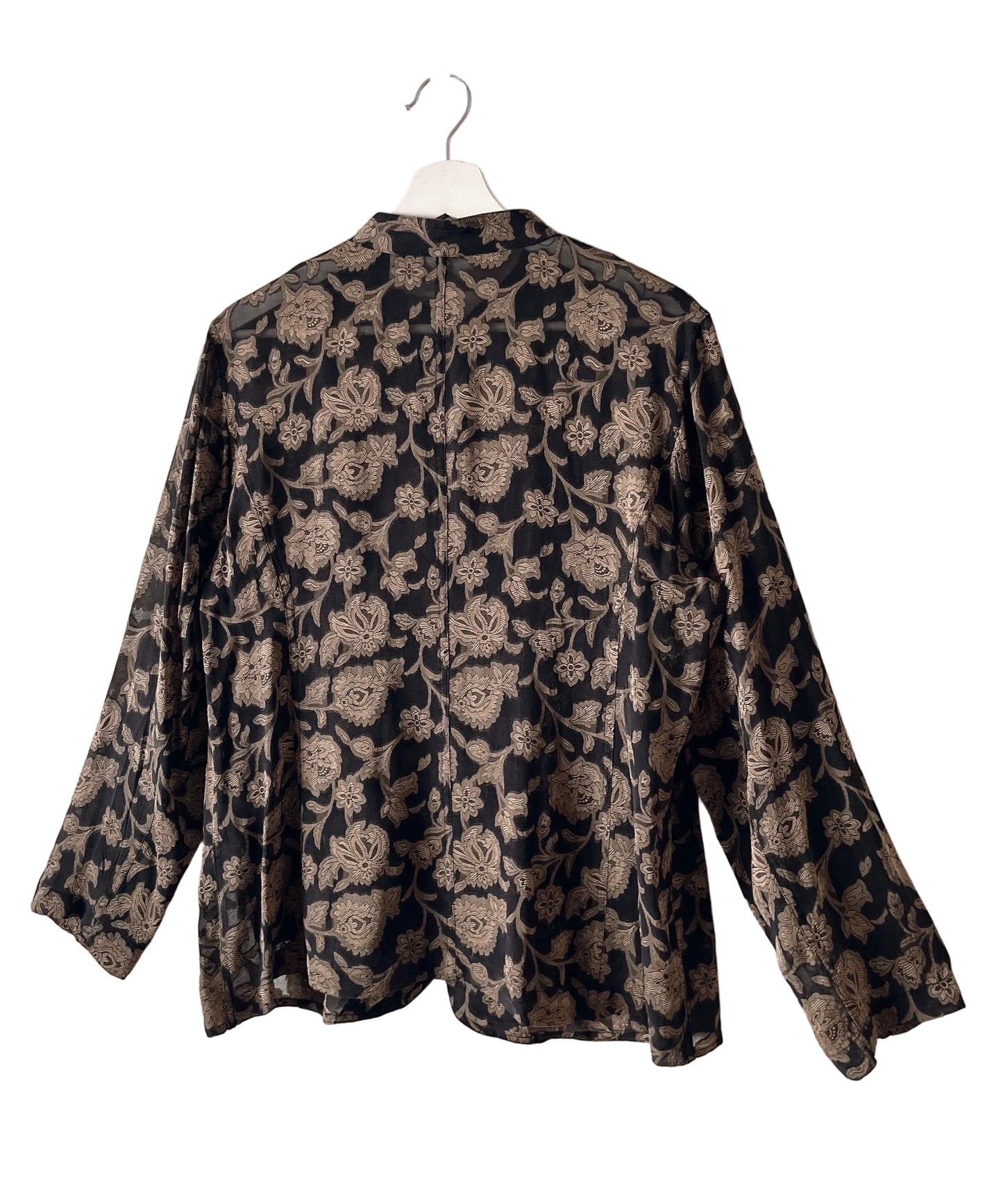 Vintage floral see through jacket