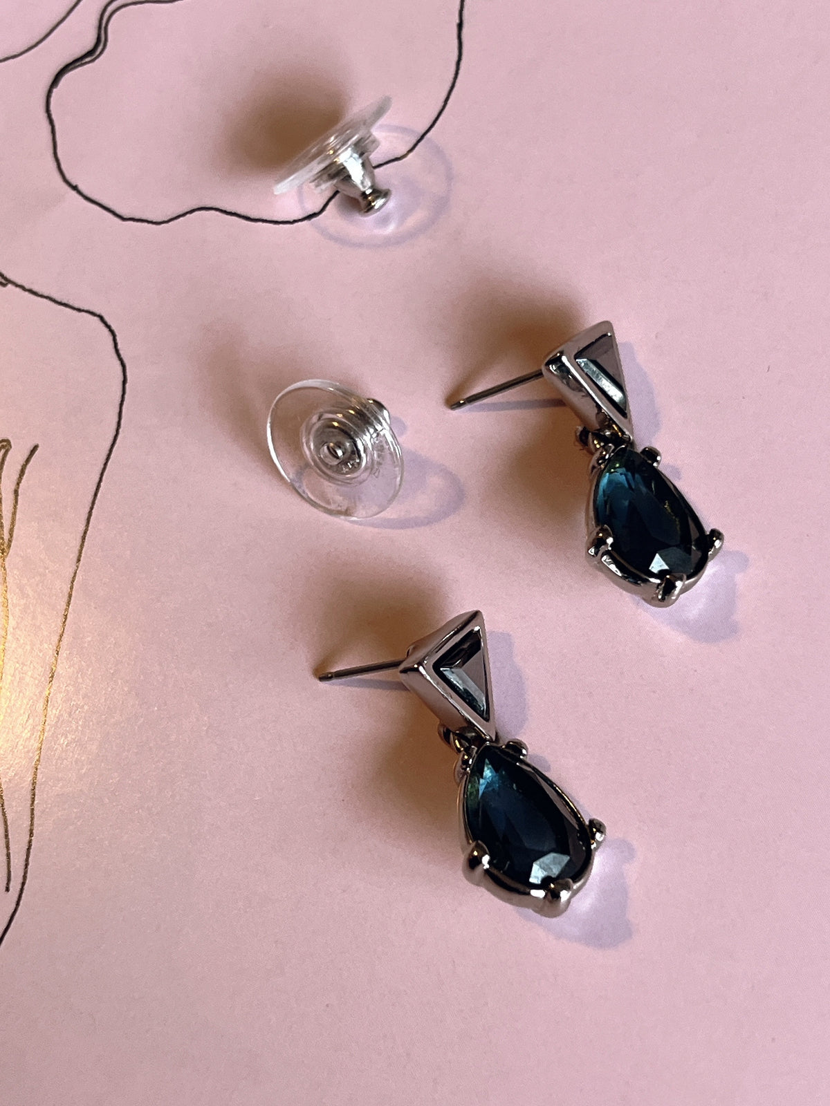 Monet stone earrings