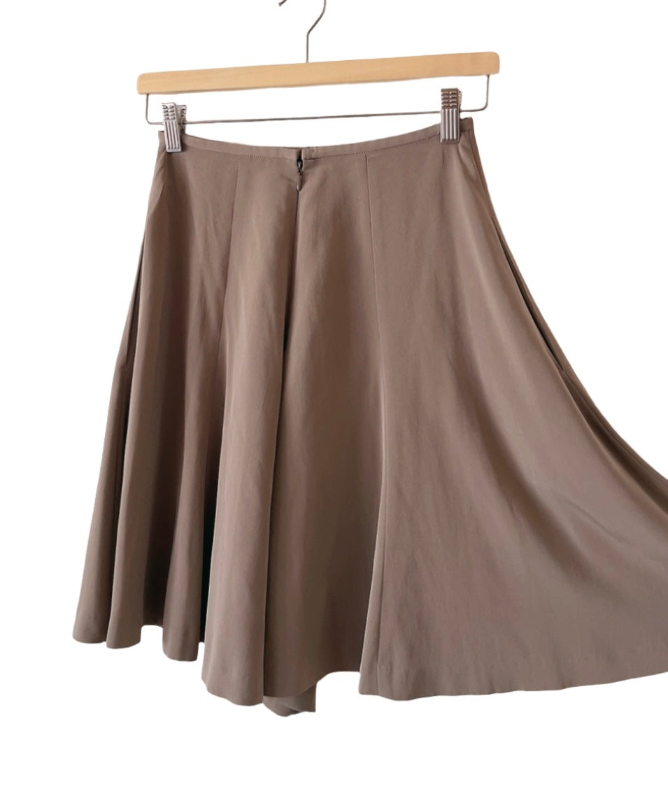 NORMA KAMALI gray brige culotte pants
