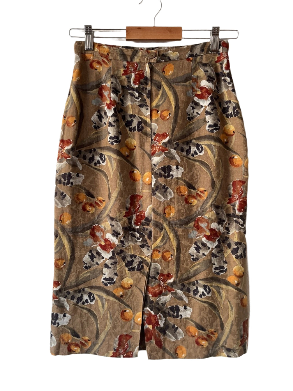 vintage pattern tight skirt