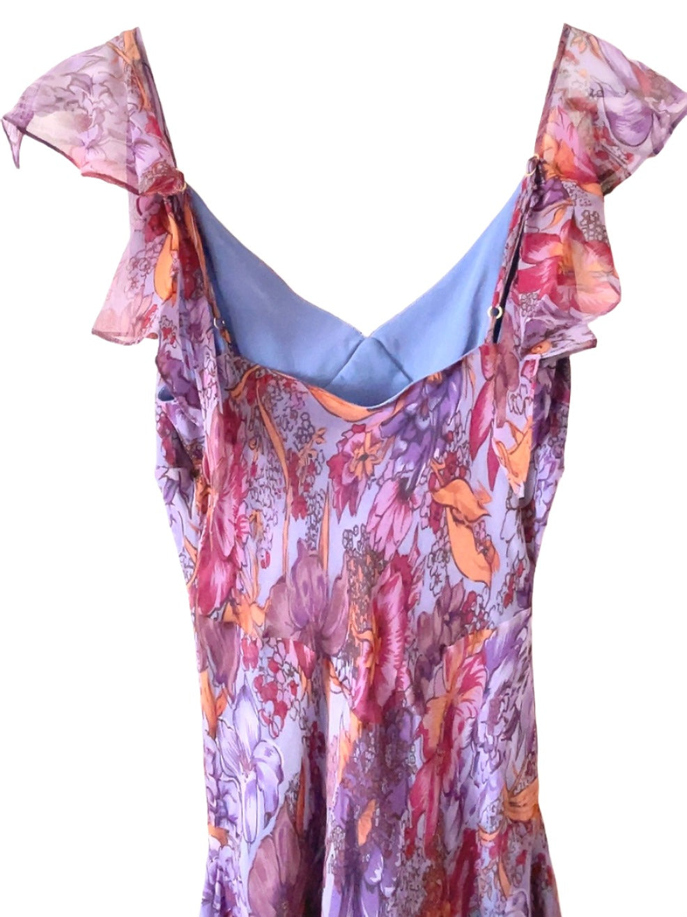 BETSEY JOHNSON vintage silk camisole long dress