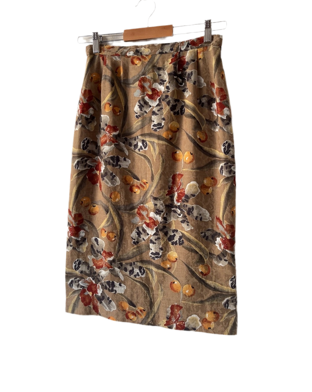 vintage pattern tight skirt