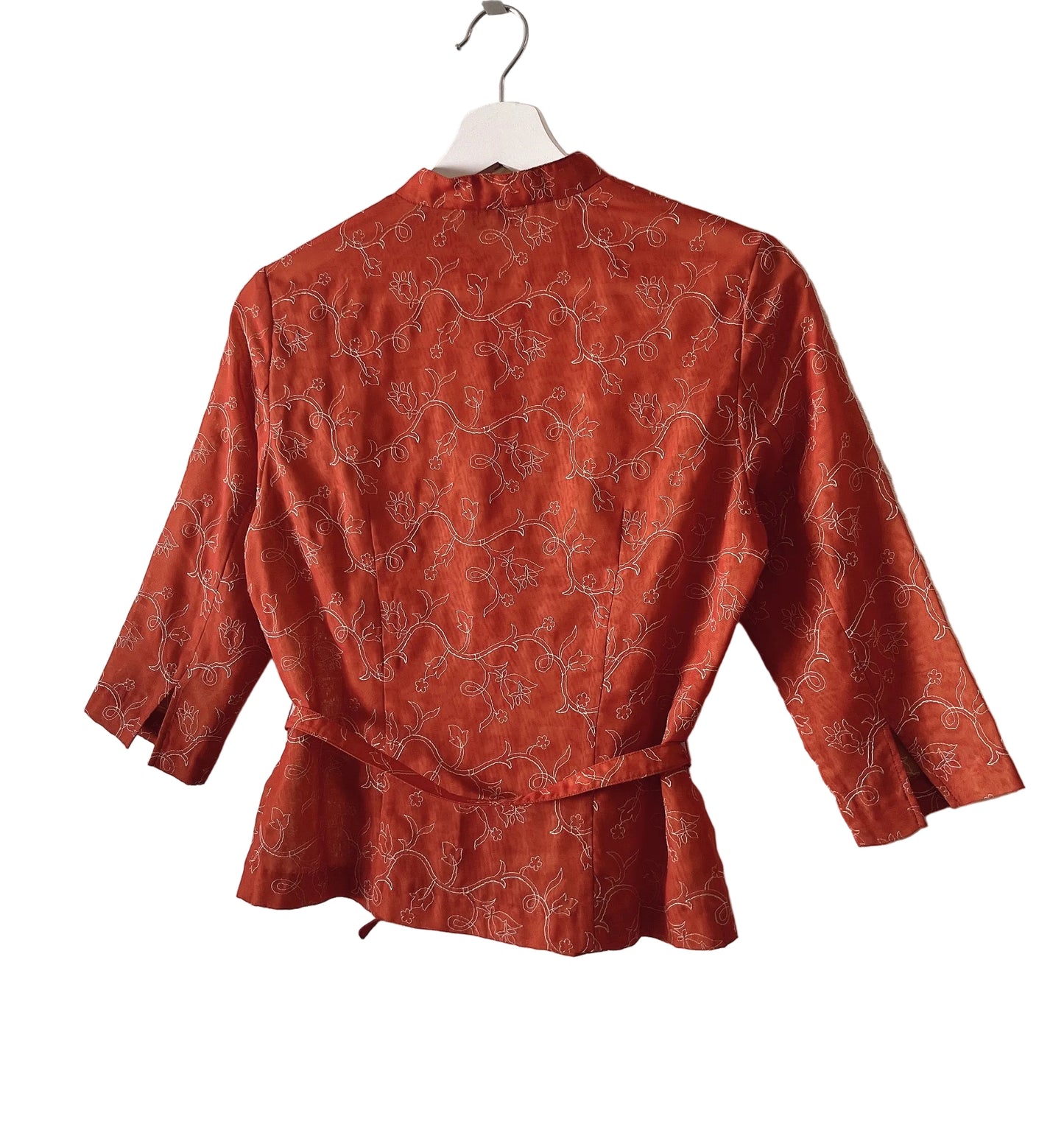 FENDISSIME emboidery belt shirt