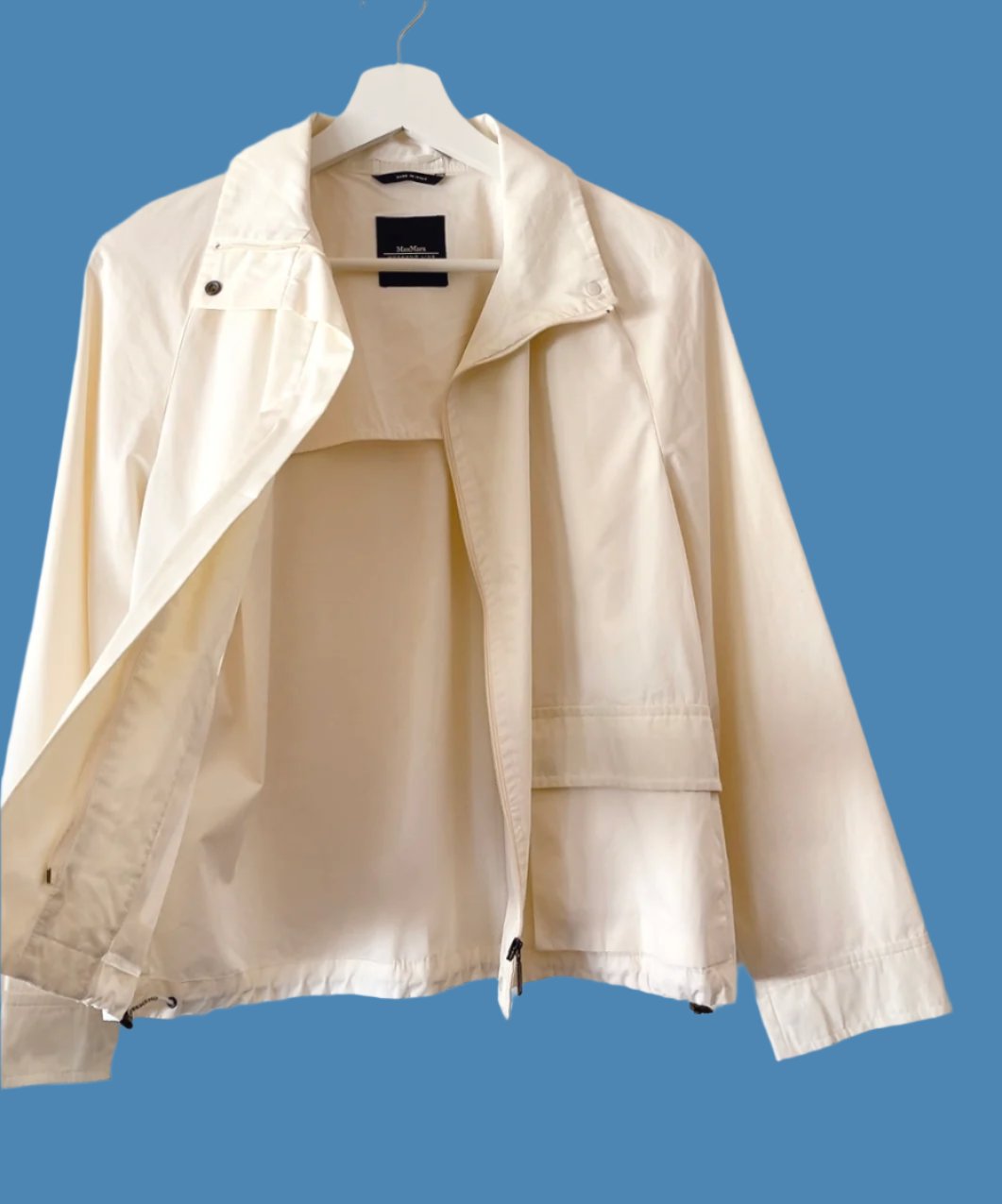 MaxMara - weekend line white cotton blouson