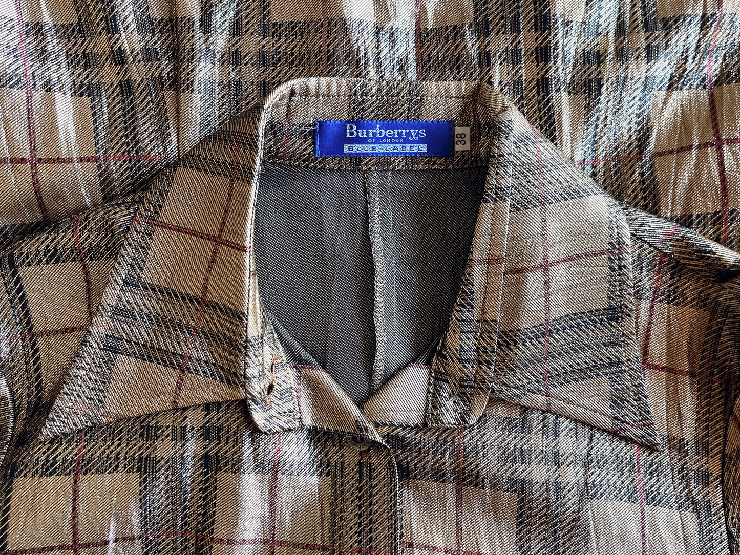 Burberrys golden check skirt