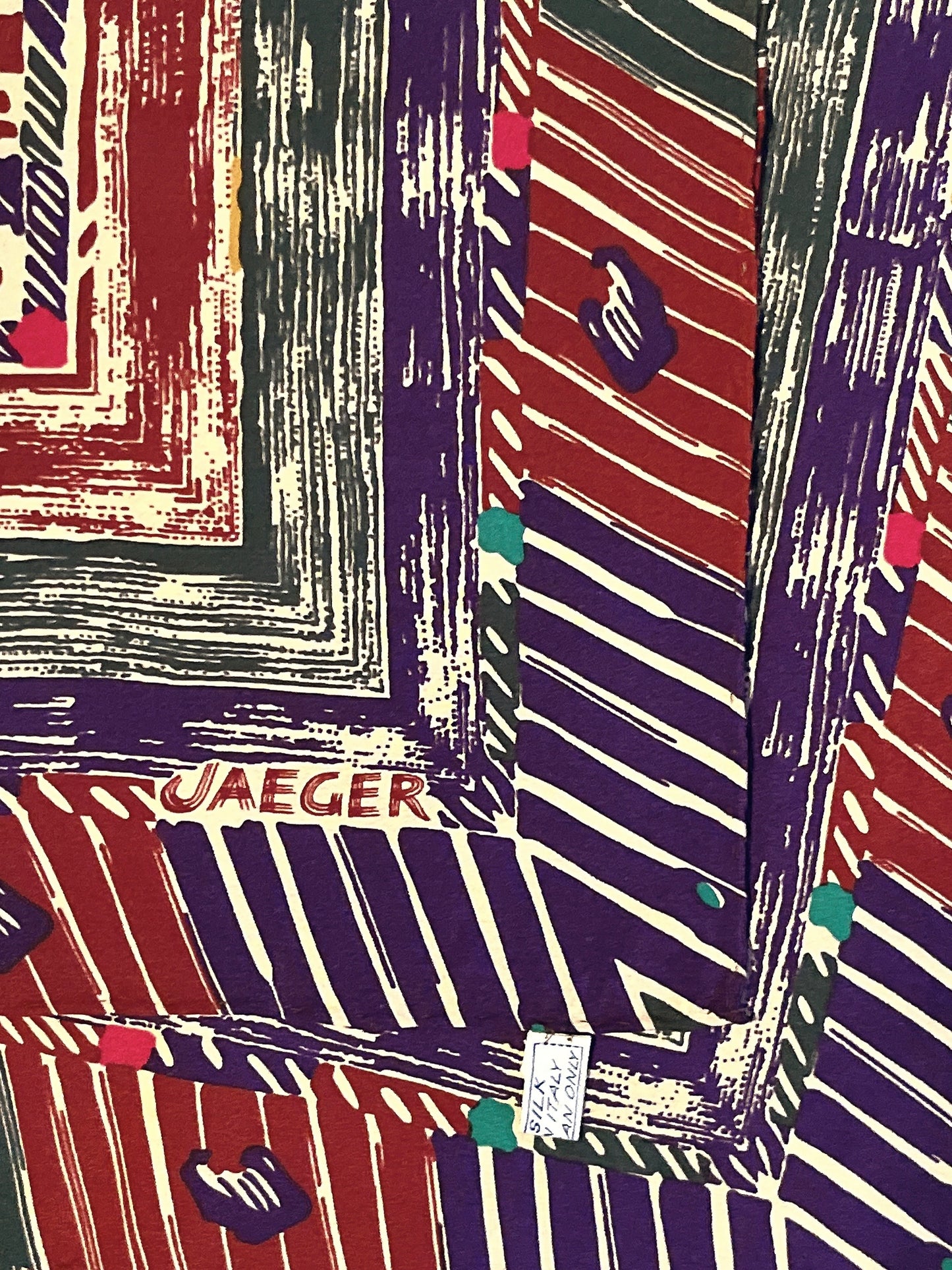 JAEGER vintage silk scarf