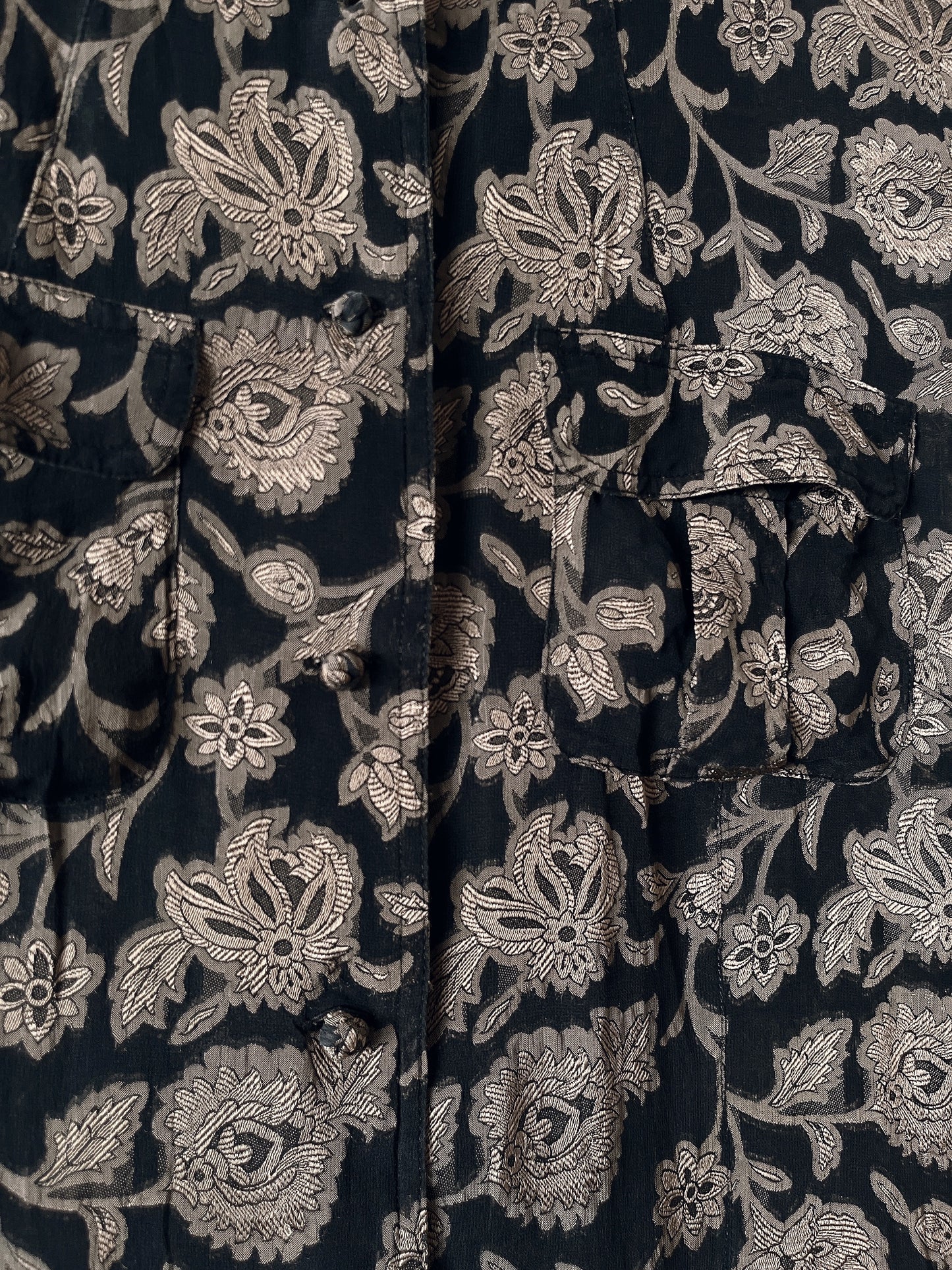 Vintage floral see through jacket