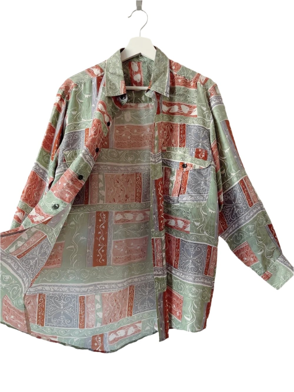 vintage silk pattern shirt