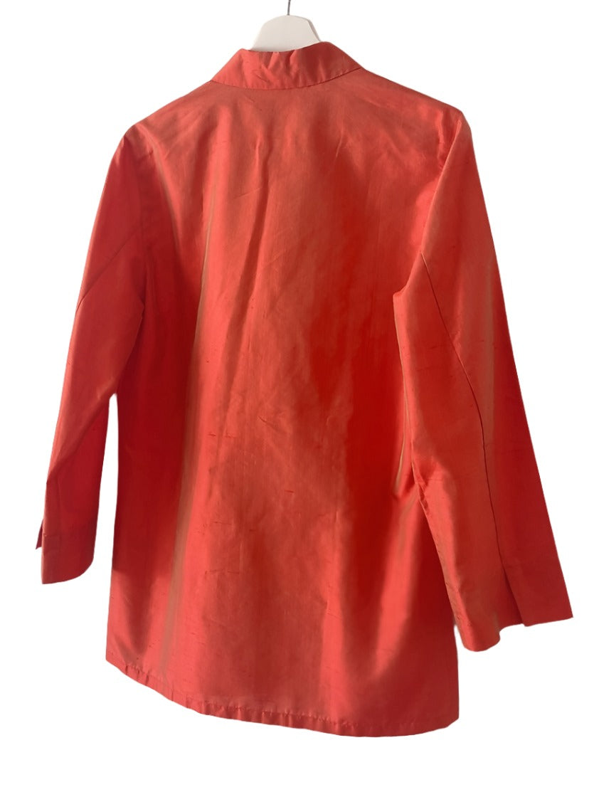 Max mara red silk shirts jacket