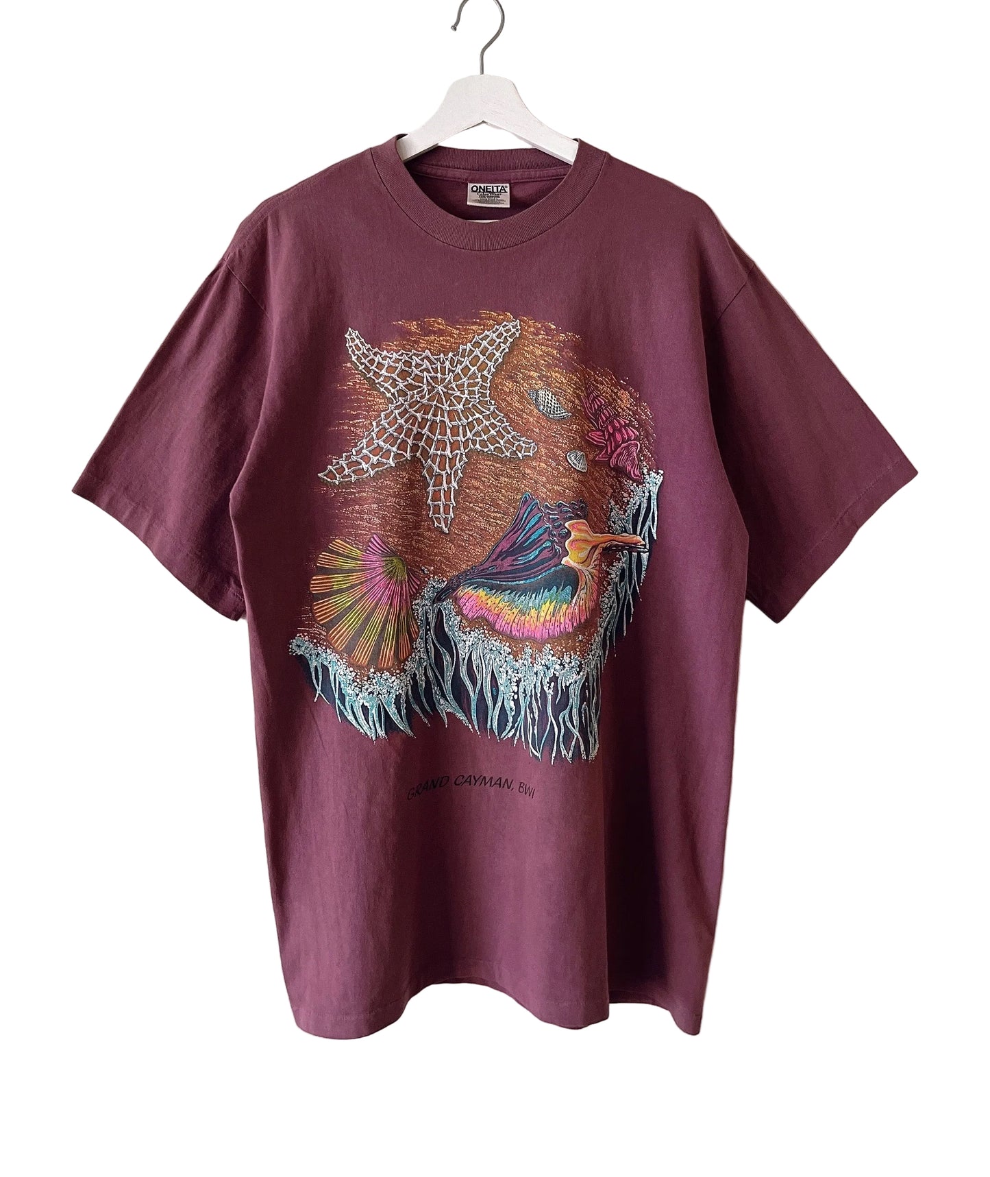 Ocean motif vintage t-shirt