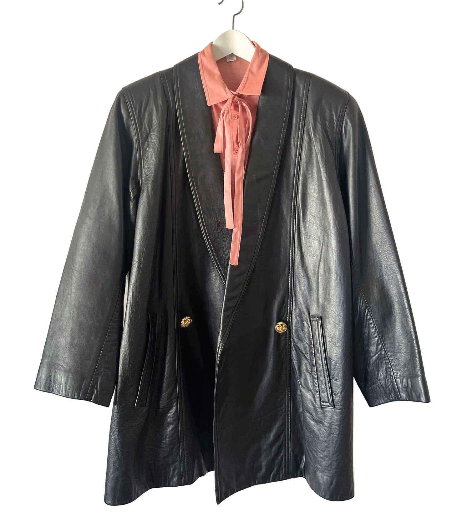 80s Italy made leather jacket