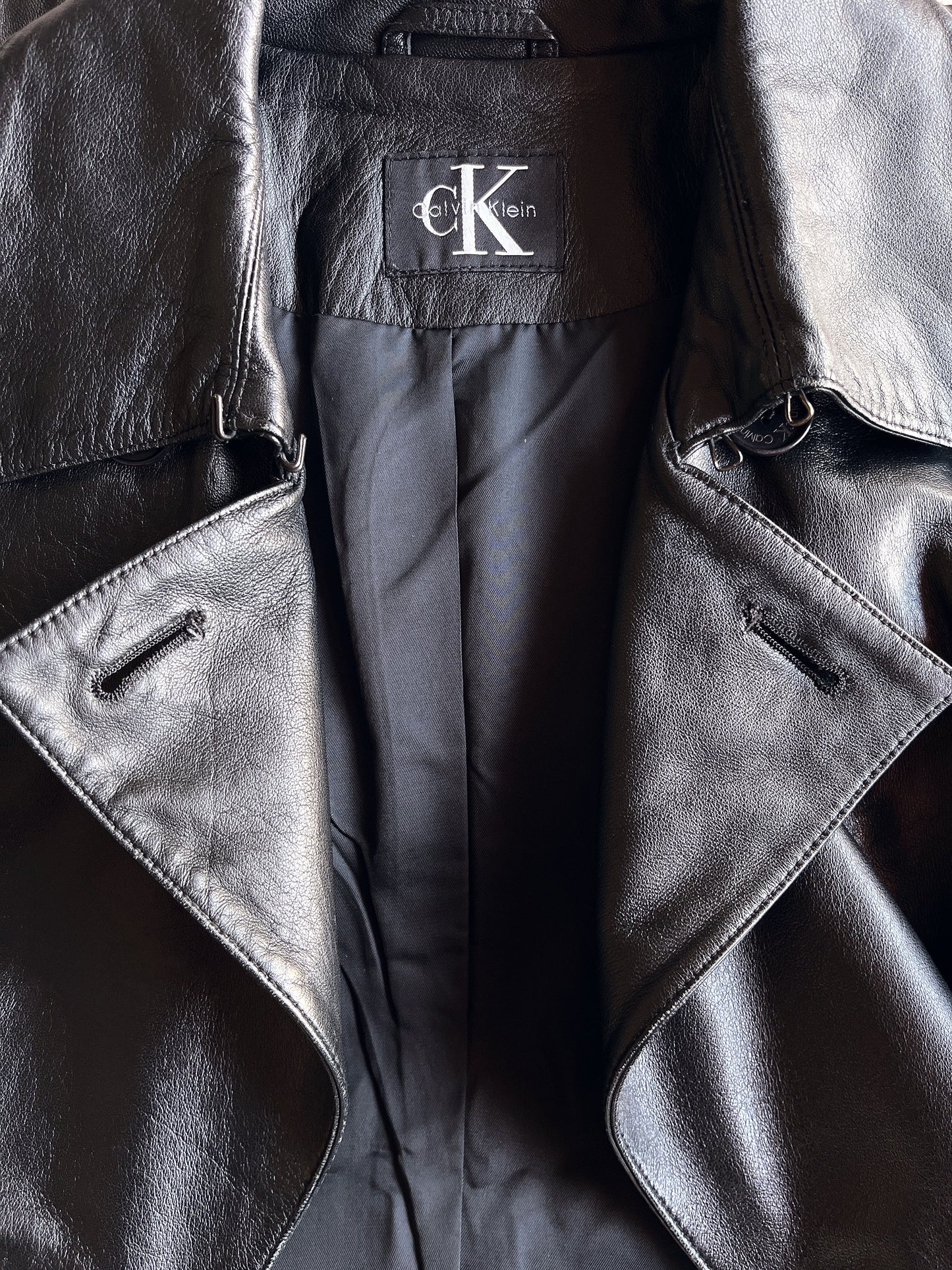 CK Calvin Klein leather jacket