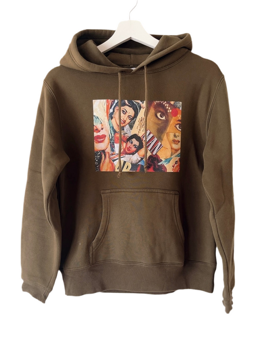 old Bollywood posters collage hoodie - design by ʳⁱᵗⁱᵏᵃ