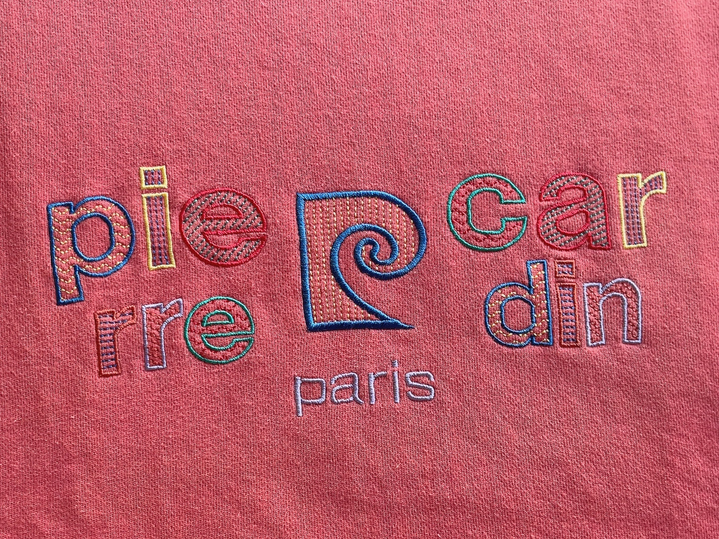 Pierre Cardin 80's embroidery sweatshirt