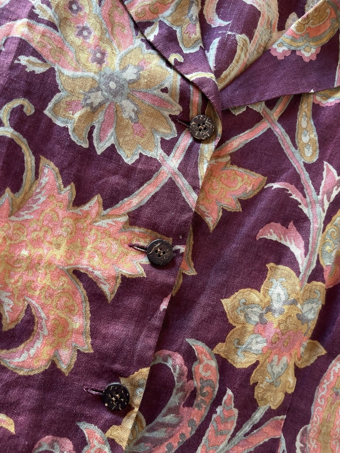 Burberrys 80s vintage linen shirt