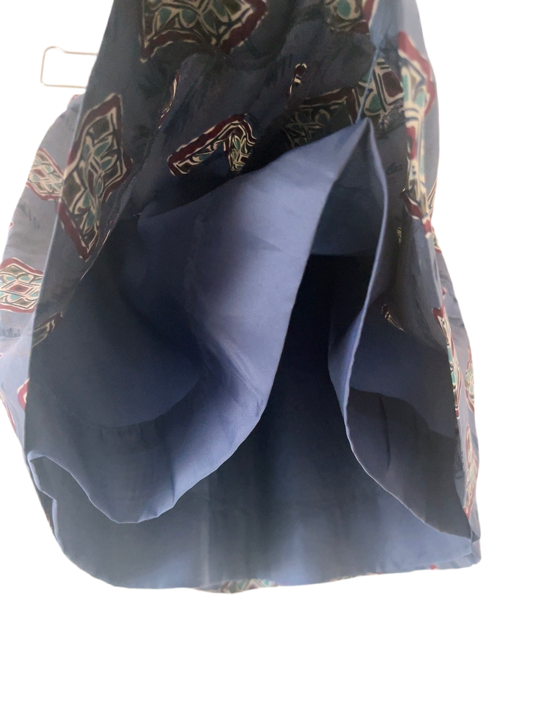 90s vintage silk pattern mini skirt