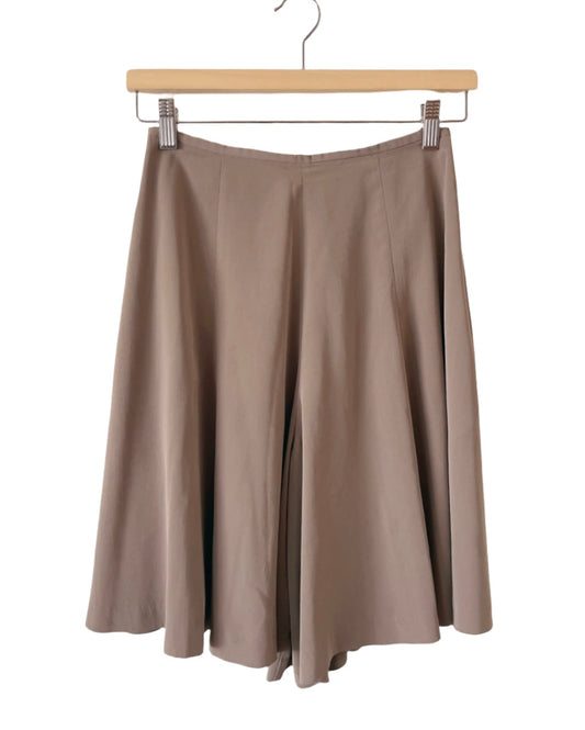 NORMA KAMALI gray brige culotte pants