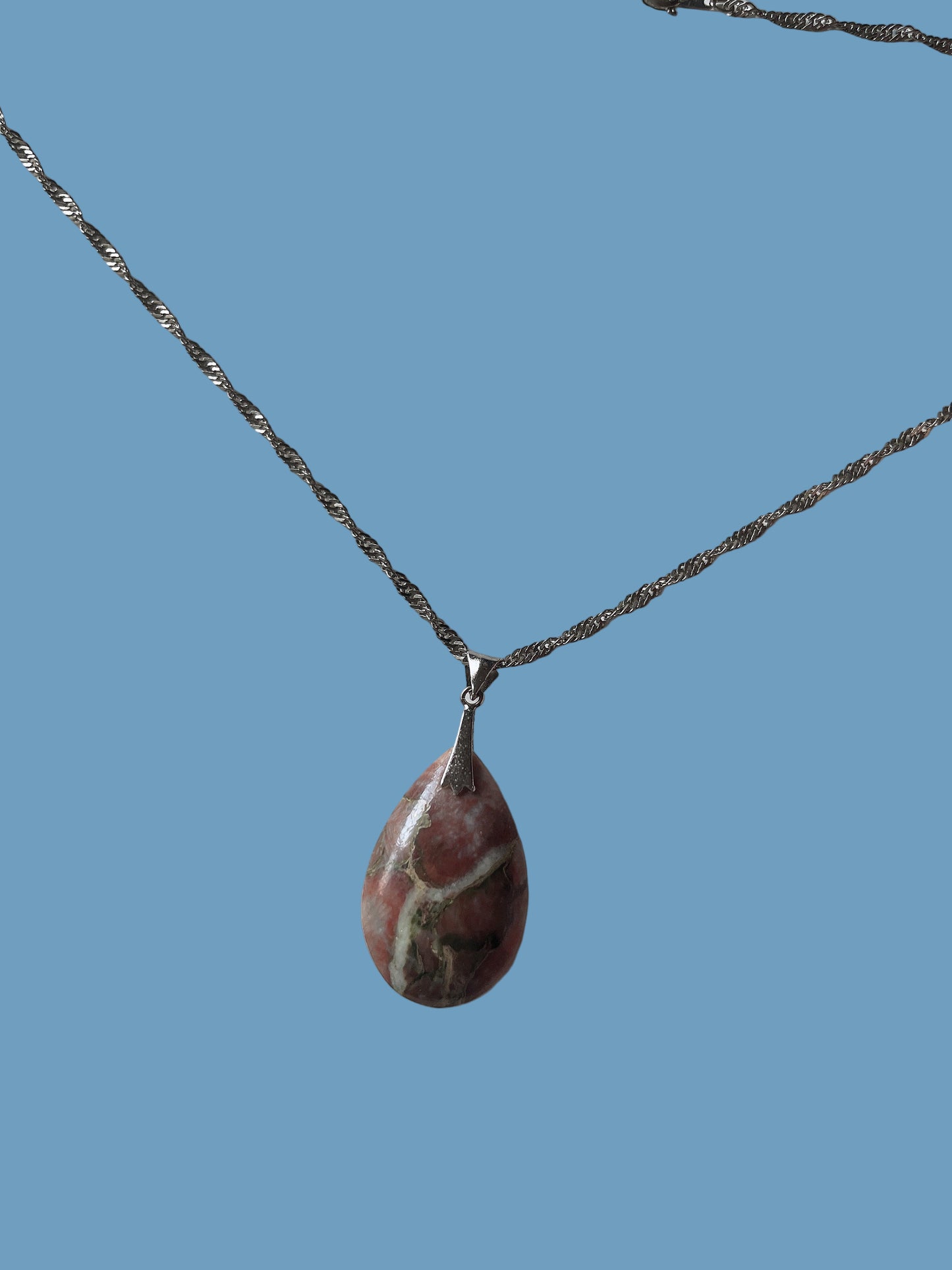 slv925 × color stone vintage necklace