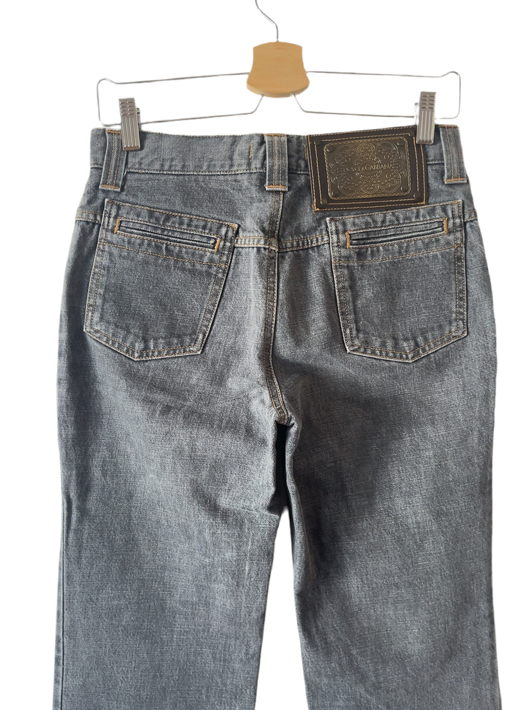 DOLCE & GABBANA vintage gray denim pants