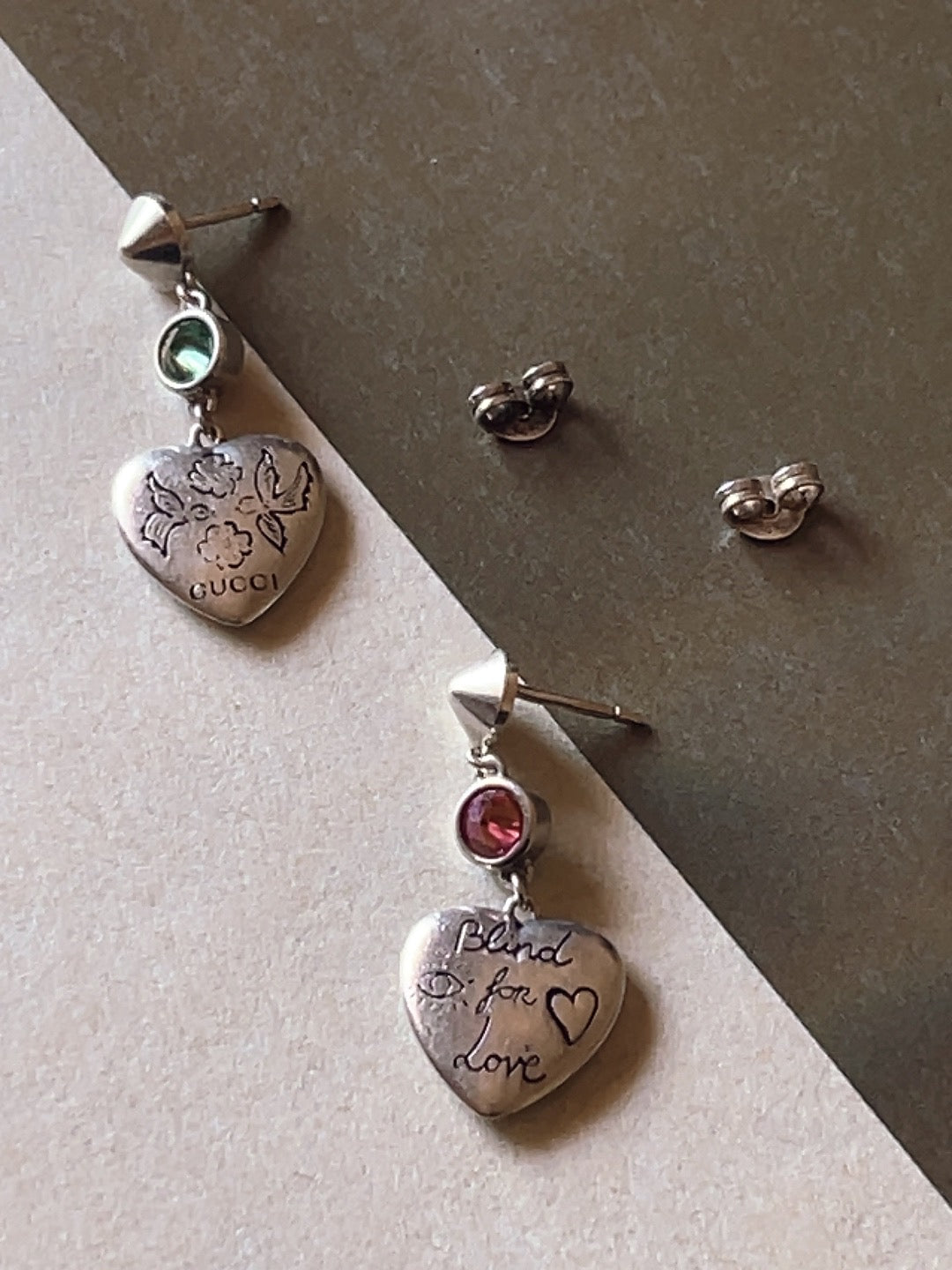 GUCCI ‘Blind for Love’ slv925 earrings