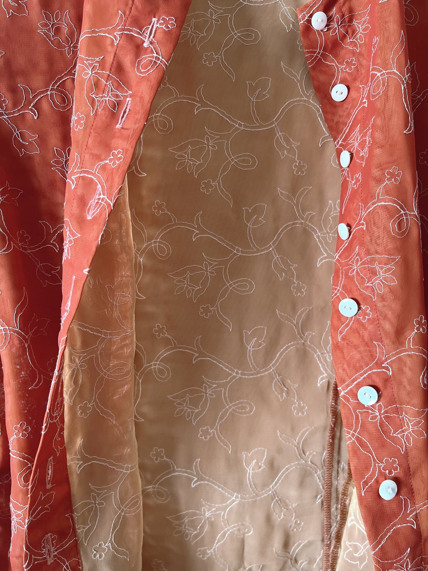 FENDISSIME emboidery belt shirt
