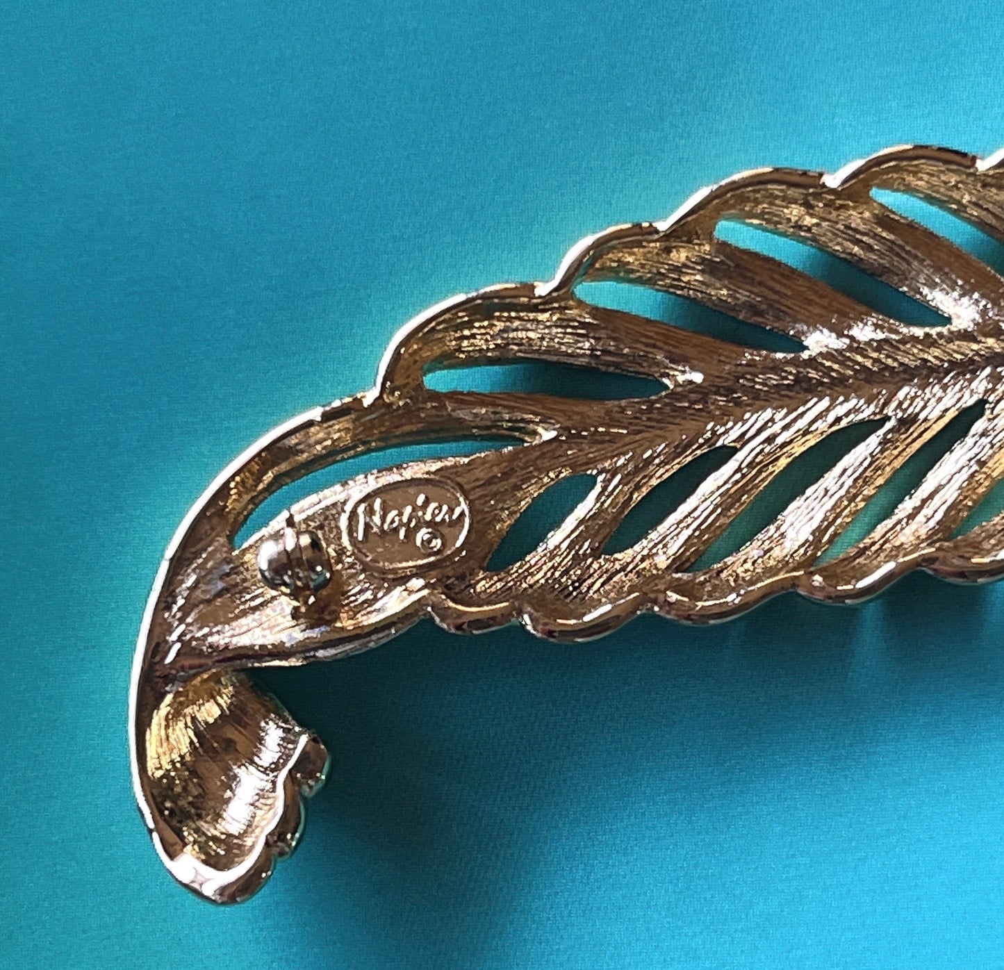 Napier vintage feather brooch