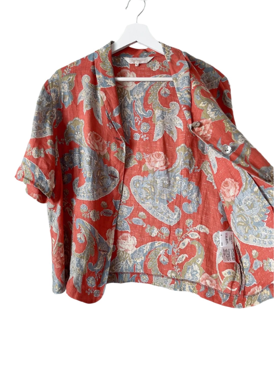 Burberrys 80s vintage linen shirt
