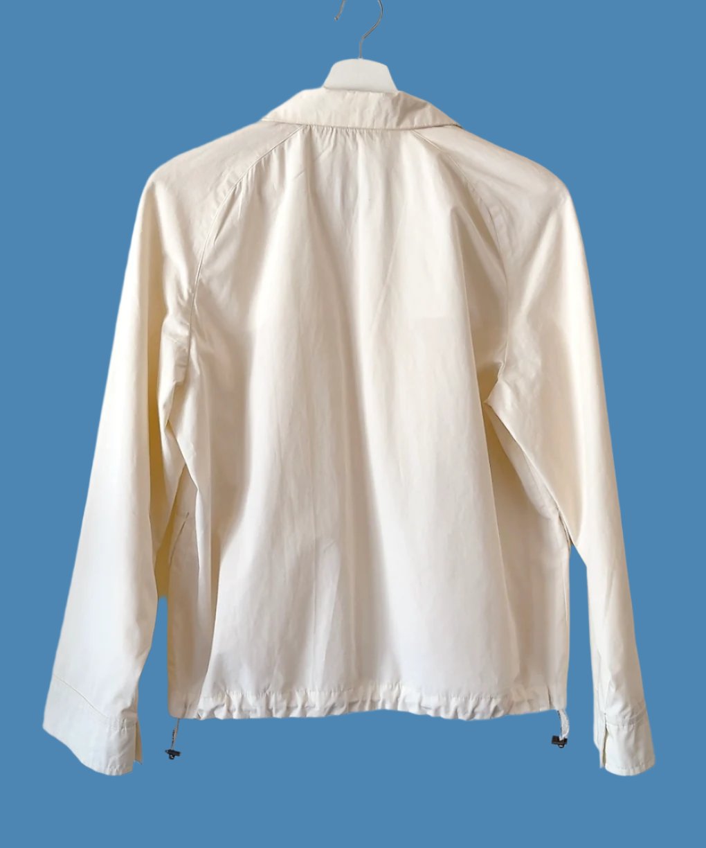 MaxMara - weekend line white cotton blouson