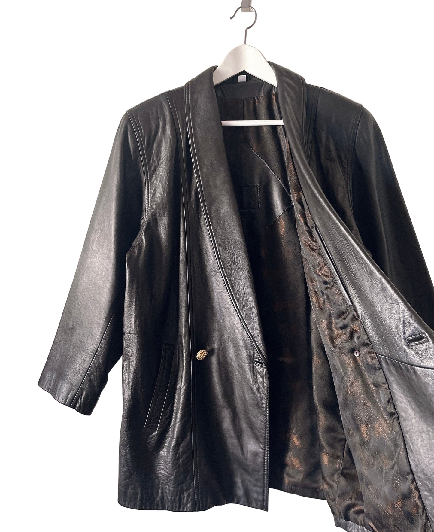 80s Italy made leather jacket