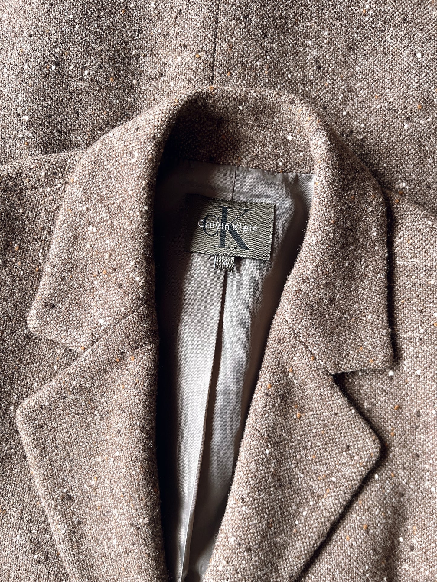 CALVIN KLEIN vintage tweed jacket