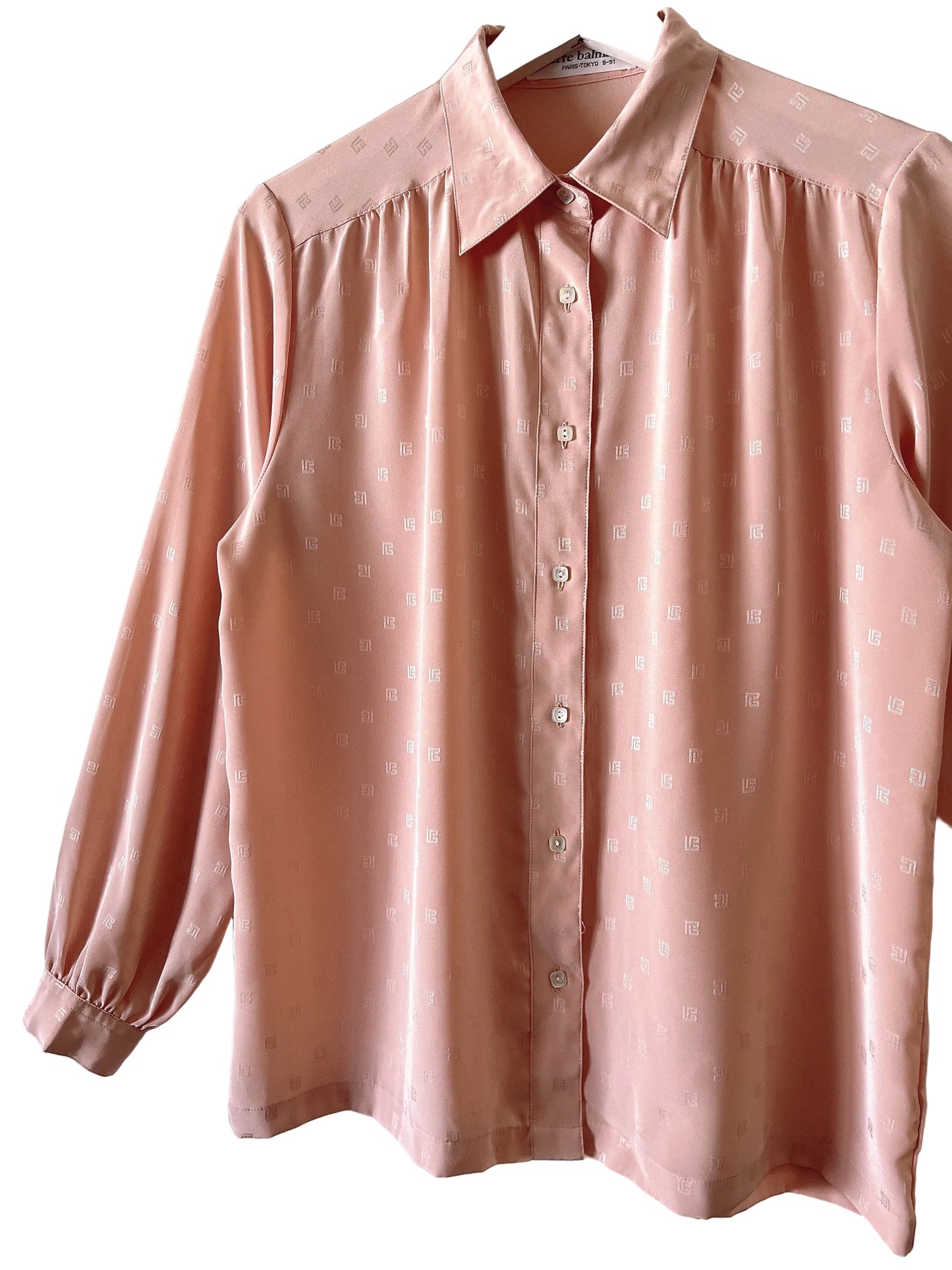 Pierre Balmain pink blouse