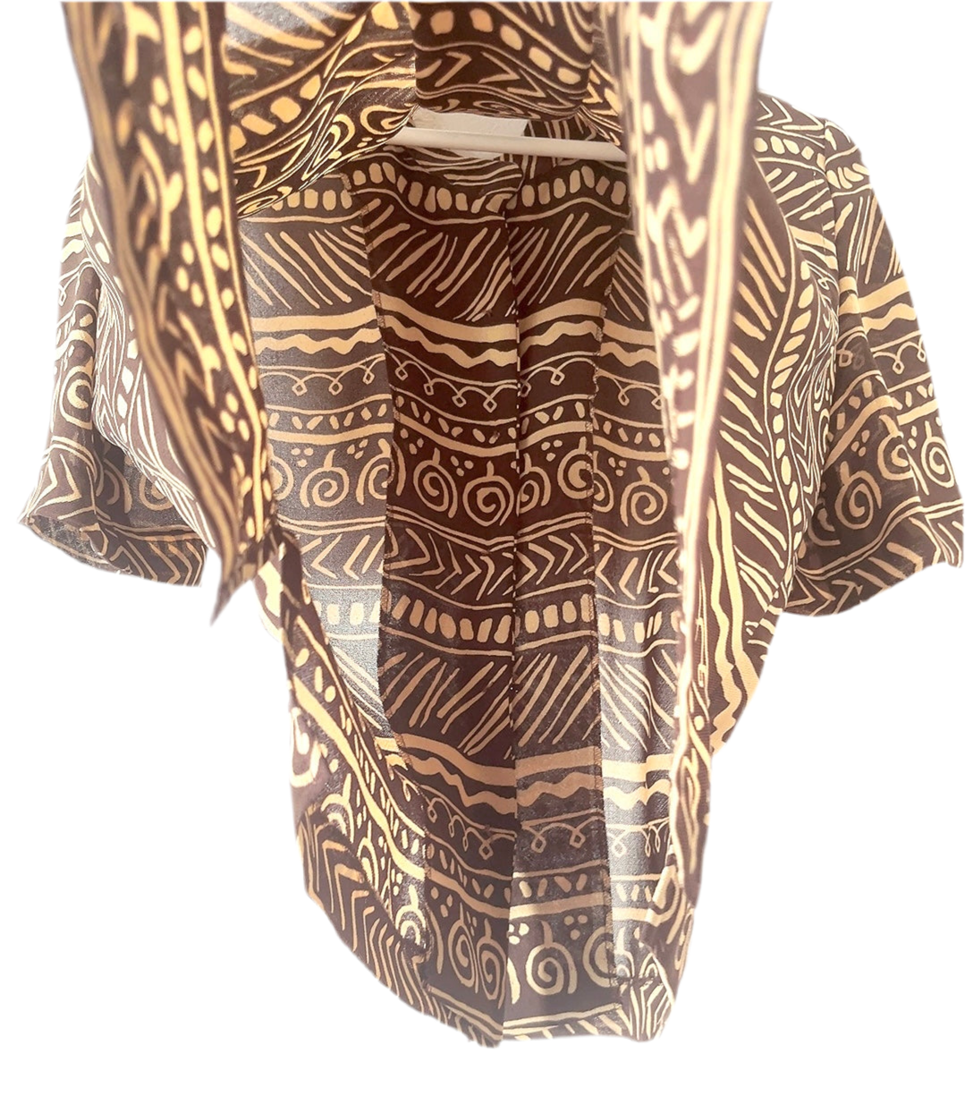 vintage see through pattern shirt