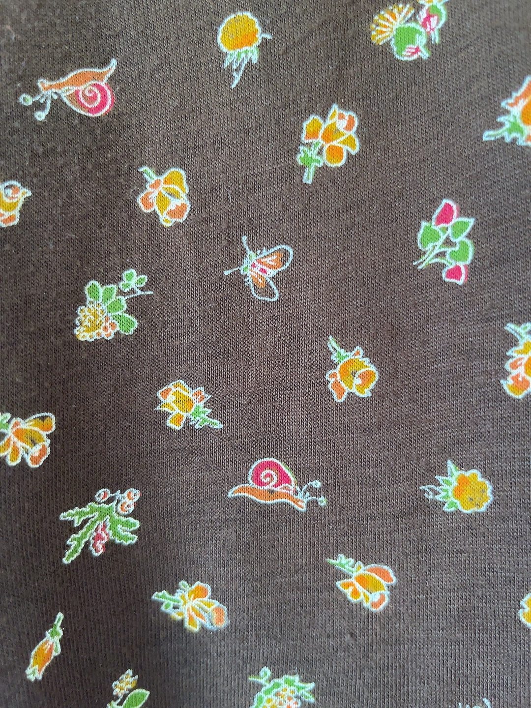 70’s made in Italy brown polo shirt