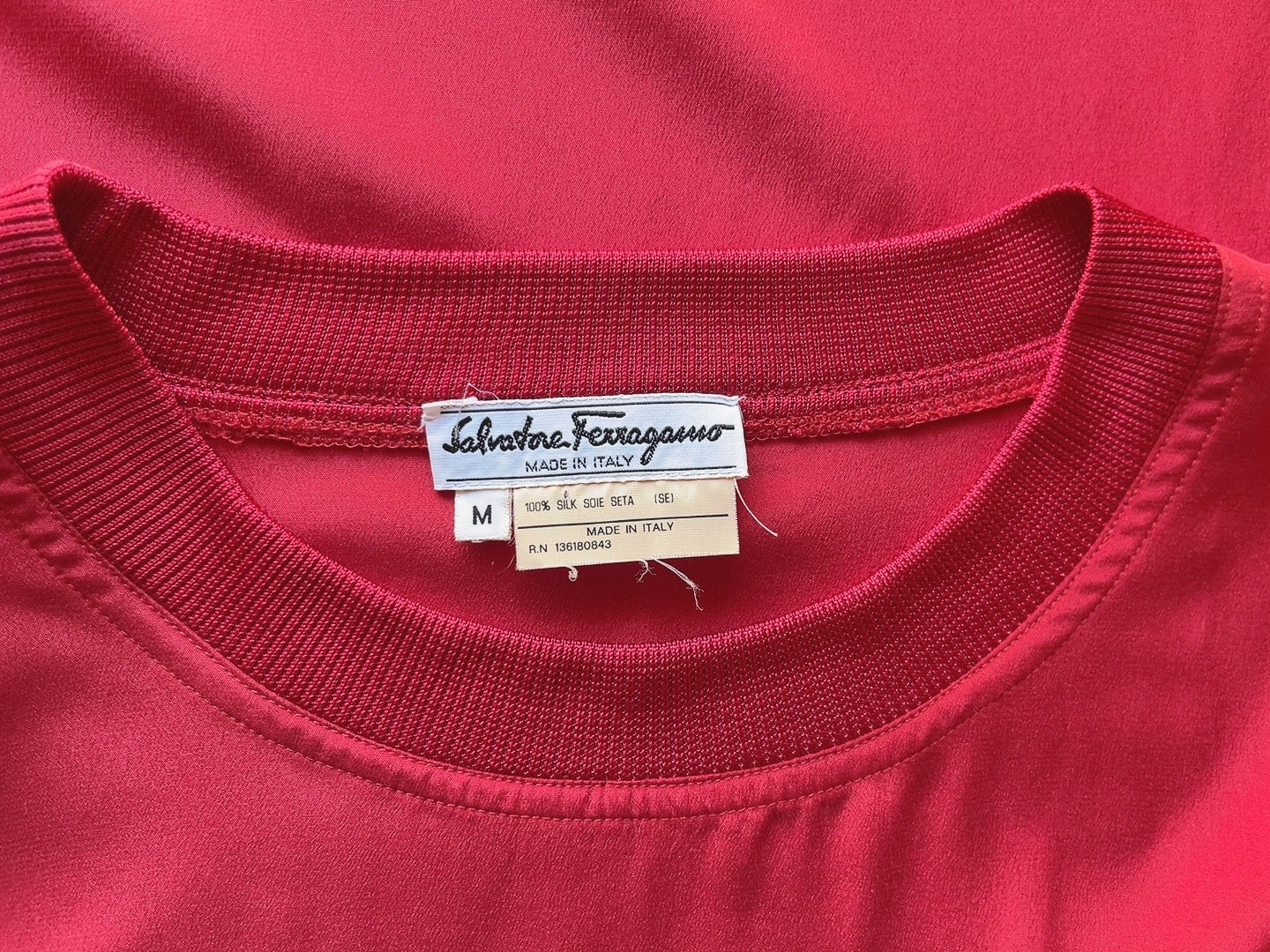 Salvatore Ferragamo fish motif silk top